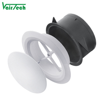 Nouvelle vanne d'air à disque réglable en plastique de haute qualité Installation facile évent pour système CVC
