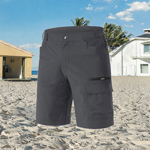 Herren Schnelltrocknende Atmungsaktive Cargo-Shorts Multi-Taschen Arbeitshose Halbe Hose mit Elastischem Bund für Outdoor-Aktivitäten - Product Image 3