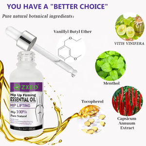 Huile essentielle pour l'agrandissement des hanches Huile corporelle sexy pour les fesses raffermissante pour les femmes - Product Image 4