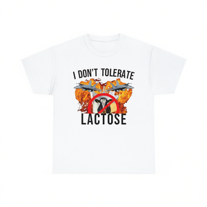 T-shirt divertente 'Non tollero la lattosio', Maglietta meme, Regalo scherzoso, Maglietta scherzosa, Magliette inadatte, Magliette stupide - Product Image 2