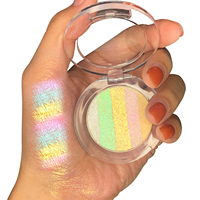 Poudre Métallique Lumineuse Scintillante Monocouche pour les Yeux, Imperméable, Haute Pigmentation, Marque Privée, Effet Caméléon