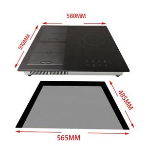 Cuisinière hybride encastrable 3 brûleurs : 1 vitrocéramique, 2 induction, plaque de cuisson électrique infrarouge et vitrocéramique - Product Image 3