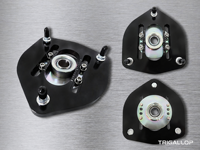 TRIGALLOP Support supérieur en aluminium à rotule, plaque de réglage de carrossage réglable, support de suspension avant pour suspension coilover
