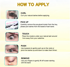 رموش ذاتية اللصق رقيقة من مورد OEM، رموش نباتية تُثبت بالضغط، علامة تجارية خاصة، رموش طويلة الأمد مُثبتة مسبقًا، طقم تمديد الرموش - Product Image 6