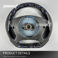 Maßgefertigtes LED-Lenkrad aus geschmiedetem Carbon für Mercedes-Benz W209 W211 W463 C219 R230 E G SL CLK CLS AMG 350 550 63 2005-2012