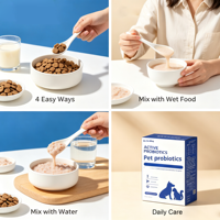 Poudre de probiotiques pour animaux de compagnie (chats et chiens) - Soin digestif sensible, aide au conditionnement gastro-intestinal, contre la constipation et la diarrhée