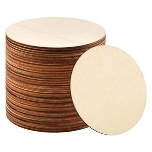 Paulownia Wood Round Coasters Base 8.5 In For DIY Crafts Home Decor Handmade Wooden Craft Supplies - Product Image 5