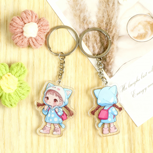 Móc khóa acrylic in hình tùy chỉnh bán buôn, móc khóa hoạt hình anime, giá đỡ móc khóa acrylic trong suốt, móc khóa epoxy acrylic - Product Image 2