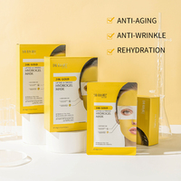 DR RASHEL Masker Wajah Hidrogel Kolagen Emas 24K Baru 12pcs Pengencang dan Melembapkan Grosir
