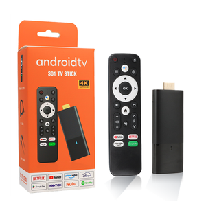 กล่องรับสัญญาณทีวีอัจฉริยะแอนดรอยด์9 4K S01ด้วยรีโมทคอนโทรลเสียง