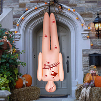 Mannequin gonflable de 60 pouces, effrayant, maison hantée, Halloween, Thanksgiving, Nouvel An, pliable, portable, décoration de jardin, poupée