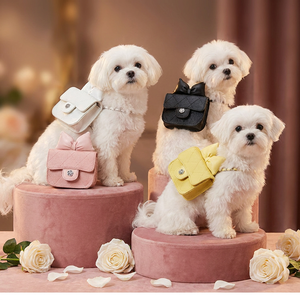 Zaino per <span class=keywords><strong>Cani</strong></span> Stampato Premium, <span class=keywords><strong>Mini</strong></span> Borsa Indossabile per Animali Domestici, Borsa a Tracolla in Pelle PU per Cuccioli, Accessori per Esterni - Product Image 1
