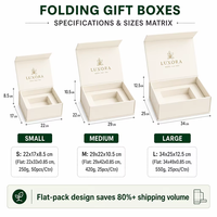 Boîte cadeau à fermeture magnétique rigide, boîte d'emballage en carton pliable, logo personnalisé, impression numérique, impression UV en stock