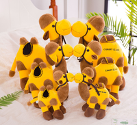 Pabrik Grosir Unta Kuning Lembut Lucu Boneka Mewah Unta Berdiri Cantik Mainan Boneka untuk Hadiah