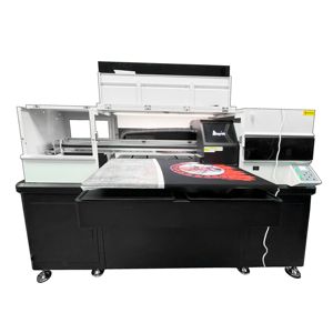 Impresora de inyección de tinta digital semiautomática de cama plana para algodón con tinta pigmentada, 2 estaciones, nueva, 1 año de garantía, para impresión directa en prendas (DTG) - Product Image 4