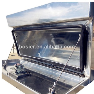 Không Thấm Nước 2.5Mm Tấm Phẳng Nhôm Côn Dưới Khay Công Cụ Lưu Trữ Hộp Cho Xe Tải - Product Image 4