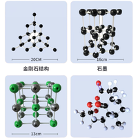 Juego de Modelos Moleculares de Química Orgánica, Kit de Modelos de Estructura Atómica y Retícula Cristalina para la Enseñanza de Química en Secundaria y Universidad