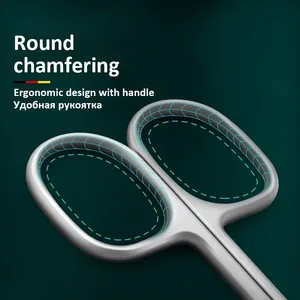 Ciseaux à cuticules en acier inoxydable à pointe incurvée, lame fine, coupe-ongles, outils de manucure, outils pour sourcils, éliminateur de peaux mortes - Product Image 5