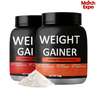 Jiannuo Sports Nutrition Concentré de Protéines de Lactosérum pour Adultes, Poudre Gainer de Masse, Suppléments de Gym, Carbo Gain Certifié HALAL