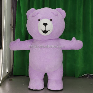 Costume de mascotte gonflable de personnage de dessin animé de grande taille Saigao Costumes de mascotte d'ours en peluche doux personnalisés pour Costume de mascotte - Product Image 1