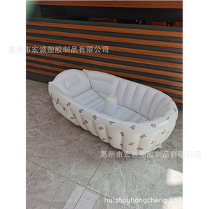 Inflatable Baby Bathtub With Bear Pattern For 0 To 24 Months PVC Material Unisex Use - Product Image 2
