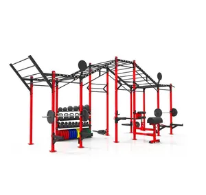 Comercial multifunción Cross Fit Rack gimnasio poder entrenamiento Rack libre plataforma