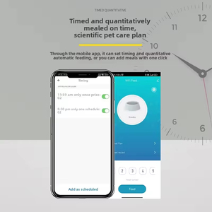 2025 Venta caliente Cat Dog App Alimentador automático para gatos Video Control remoto Uso de larga duración Precio <span class=keywords><strong>barato</strong></span> de fábrica 4L 6L - Product Image 4
