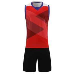 批发定制男排制服无袖运动衫羽毛球t恤圆滑套装款式 - Product Image 1