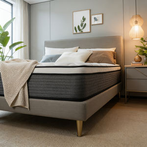 Colchón de Espuma Transpirable de Doble Capa con Funda de Algodón, Firmeza Media, para un Sueño Reparador en el Dormitorio y el Hogar, Muebles de Hotel - Product Image 2