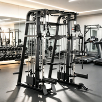 Harga Pabrik Peralatan Fitness Smith Machine Multi-Fungsi dengan Dual Pulley Crossover dan Layanan OEM Tersedia