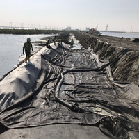 Sac de déshydratation Geo Tube pour le traitement des boues, l'élimination des résidus, tube géotextile haute résistance