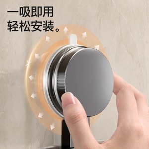 Suction Cup <b>Hook</b> Rack With 5 <b>Hooks</b> Wall Mounted Heavy Duty For Bathroom <b>Kitchen</b> Entryway Storage - Product Image 2