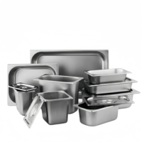 YITIAN Edelstahl Gastronorm Buffet-Server Lebensmittelbehälter GN Dampfgarbehälter für Hotel- und Restaurant-Catering-Ausstattung