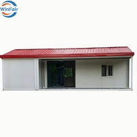Maison conteneur préfabriquée modulaire et portable WinFair China, avec toilettes et douche, 20 pieds, maison préfabriquée