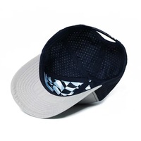 Casquette de baseball unisexe personnalisée à séchage rapide, 6 pièces, avec logo en caoutchouc perforé découpé au laser, motif Argyle formel