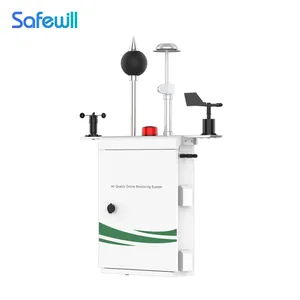 SAFEWILL ES80A-A6 H2S CO NH3 Multi Gas Exhaust Detector Analyzers Real Time Air Quality Monitor System Station With Accessories