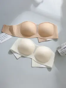 Silk Care Lace Starlight Semi-Fixed Quilt Shaping Sexy Bras Non-Marking Top Support Lingerie