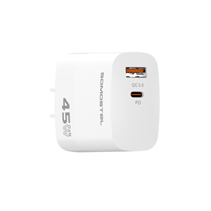 Cargador Rápido USB a C SOMOSTEL SMS-Q134 GaN de 45W con Pantalla, Icono de Carga Original, Identificación Automática, Compatible con Todas las Marcas de Teléfonos Móviles - Product Image 2