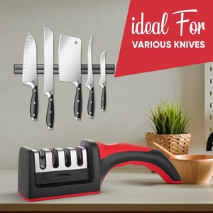 Kit d'affûtage professionnel 4-en-1 : Affûteur manuel pour couteaux de cuisine - Product Image 5