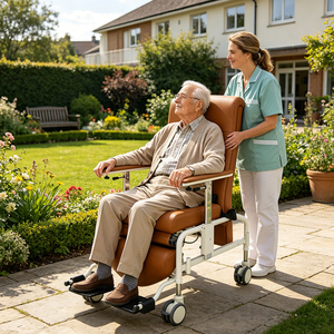 Silla Reclinable Médica para Rehabilitación, Uso en Residencias de Ancianos, Hospitales, Silla de Diálisis, con Reposabrazos Ajustables - Product Image 5