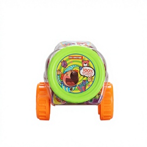 Assortissement de bonbons en plastique, 100 pièces, gelée de gommes, fruits adorables, dans mini voitures, pots de bonbons - Product Image 6