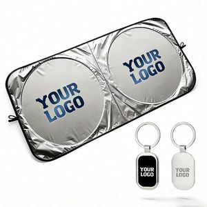 Wholesale Foldable Sunshade <b>Creative</b> Oem Sun Shade for Dealer Business Promo <b>Gift</b> Car Sunshield With Custom Logo - Product Image 1