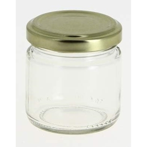 FRASCO DE VIDRIO TRANSPARENTE DE 10 CL CON TAPA - Product Image 1