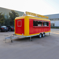 Chariot de nourriture mobile miniature Chammp Street pour hot-dogs, glaces et restauration rapide, avec roues, petit camion de nourriture à vendre aux États-Unis