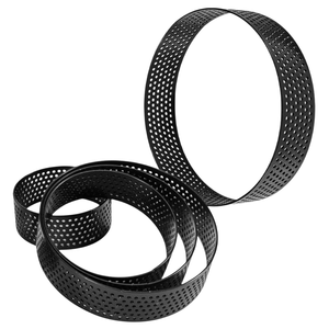 Anillos Redondos Perforados Antiadherentes de Acero Inoxidable para <span class=keywords><strong>Mini</strong></span> Tartas / Anillos para Tartas y Pasteles - Product Image 4