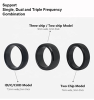 CMRFID moderne mode portable hommes femmes Couple noir or doigt électronique NFC Smart Ring pour téléphone payer