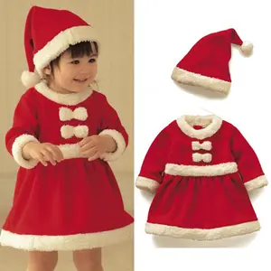 신상품 아기 베스트 셀러 할로윈 크리스마스 의상 모자 치마 의상 어린이 산타 클로스 의상