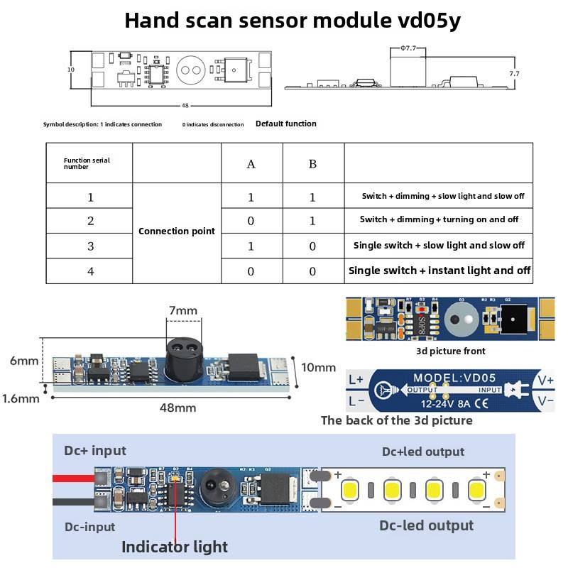 VD05Y-A3 (encendido/apagado + atenuación)