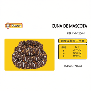 Set di Tre Letti per Animali Domestici Imbottiti in Cotone YM1266 - Product Image 2