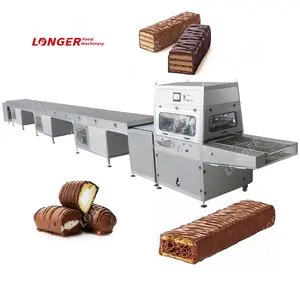 LFM Cake Chocolate Enrober Conveyor Cooling Tunnel Machine for Coating Roll Chocolate 250kg/h